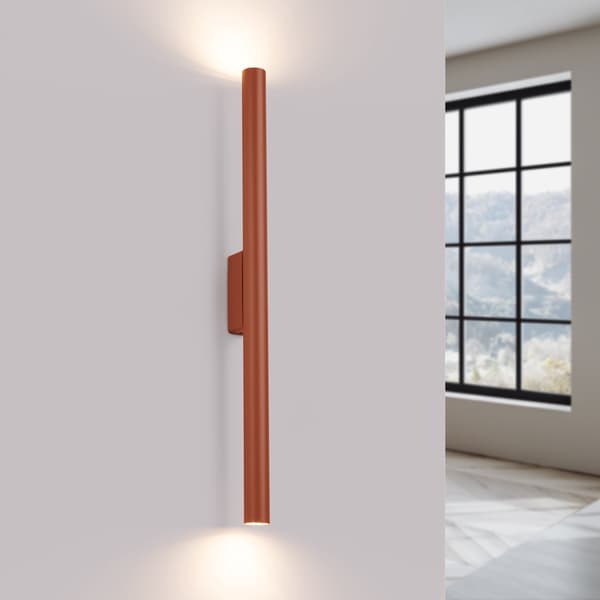 Vägglampa PASTELO 2 röd ockra Red