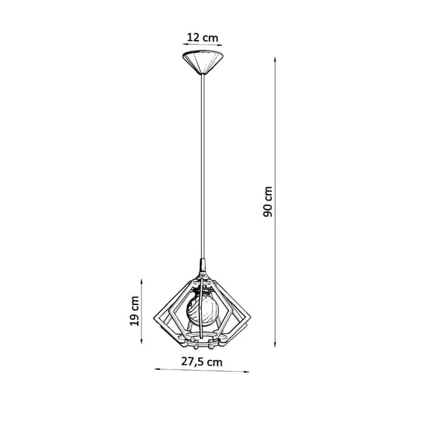 Pendel lampa POMPELMO naturträ Brown