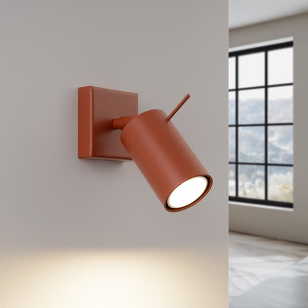 Vägglampa RING röd ochra Red