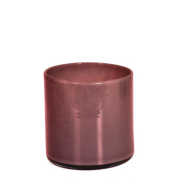 Kynttilänjalka Tummanpunainen Lasi 12x12 cm Dark pink