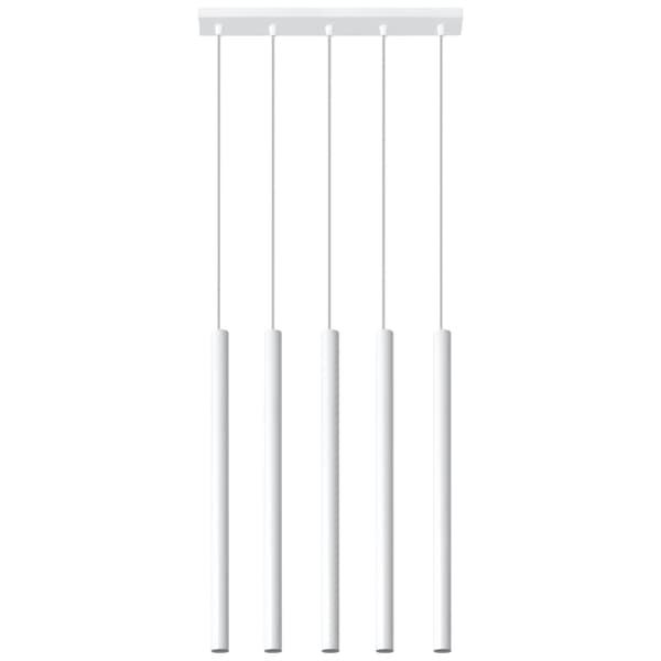 Pendellampa PASTELO 5 vit Vit