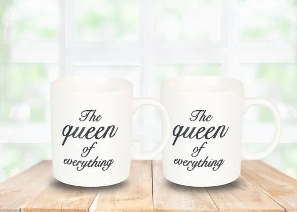 Mugg The queen of everything White