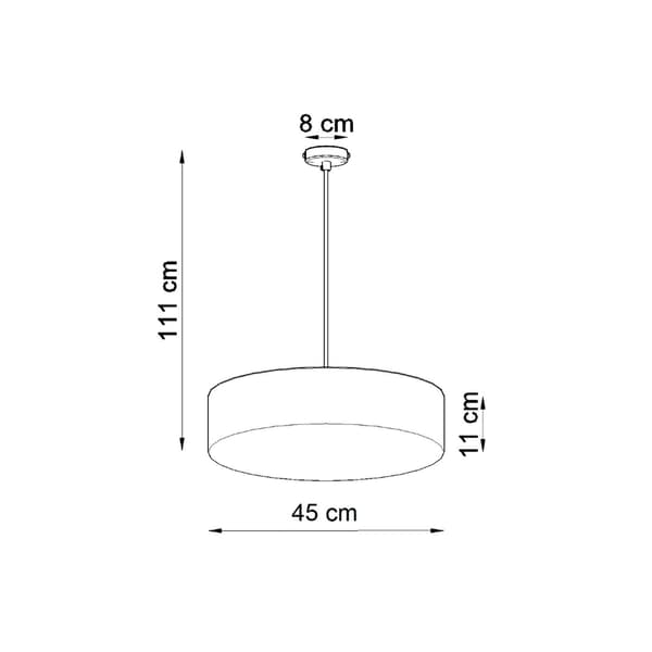 Pendel lampa ARENA 45 vit White