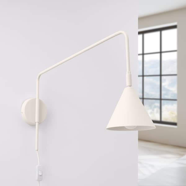 Vägglampa NOX beige Beige