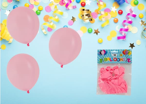 Ballong Rosa 10-pack Latex Rosa
