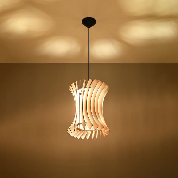Pendel lampa ORIANA trä Brown