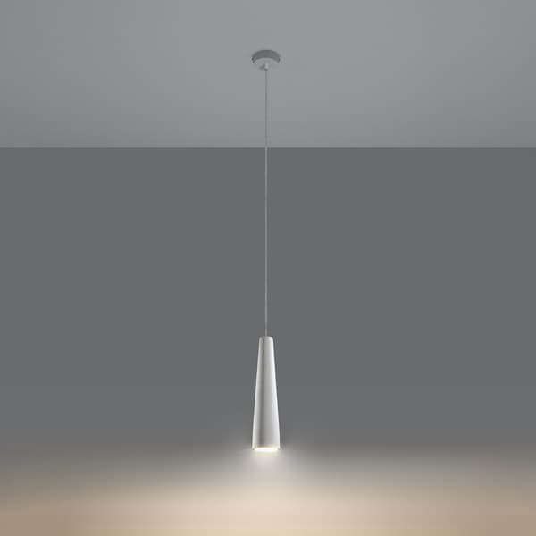 Keramisk hängande lampa ELECTRA White