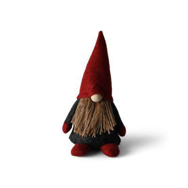 Tomte Röd/Grå Textil 20 cm Röd