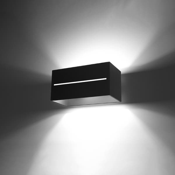 Vägglampa LOBO MAXI svart Black