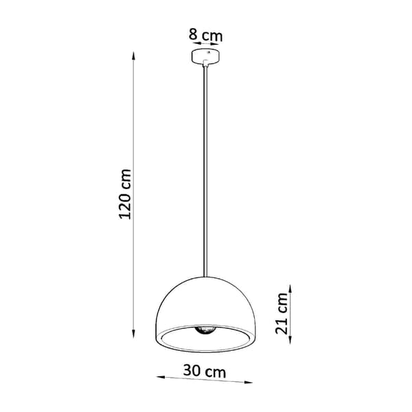 Pendel lampa PABLITO Grey