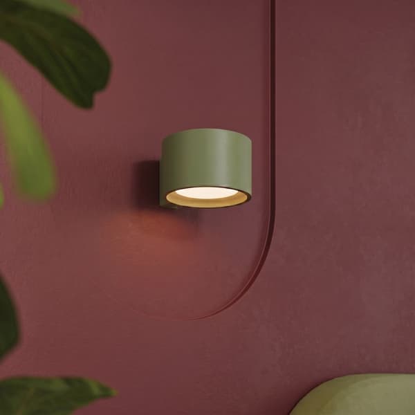 Vägglampa MODO 1 olivgrön Gx53 Green