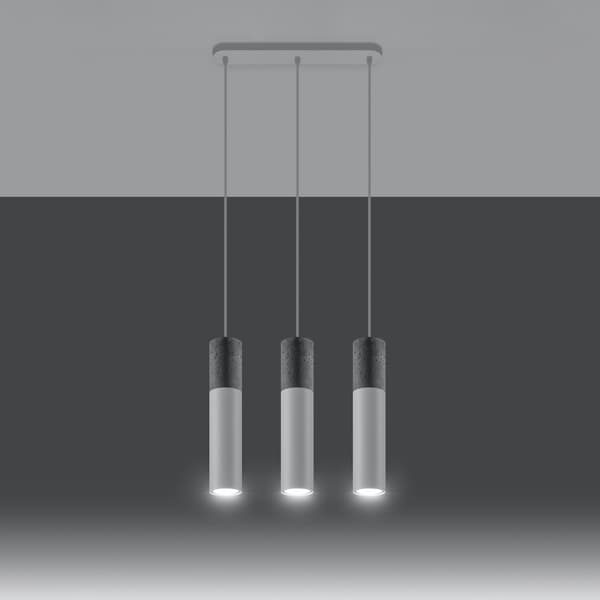 Pendel lampa BORGIO 3L vit White