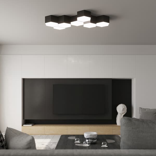 Taklampa SUNDE 11 svart Black