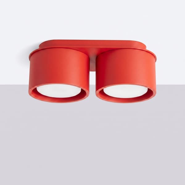 Taklampa MODO 2 röd Gx53 Red