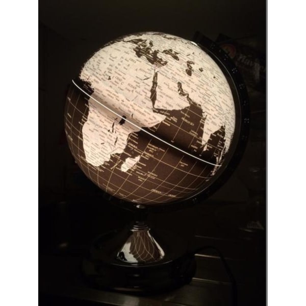 Globus med belysning d32cm & Sølv "Globe lampe" Black c0c3 | Black | 7000 Fyndiq