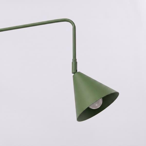 Vägglampa NOX 1 olivgrön med strömbrytare Green