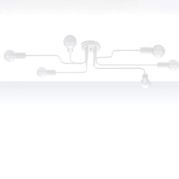 Ljuskrona VECTOR 6 vit White