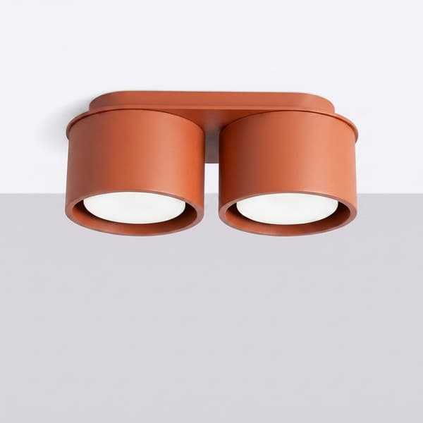 Taklampa MODO 2 röd ockra Gx53 Red