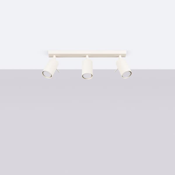 Taklampa RING 3L beige Beige