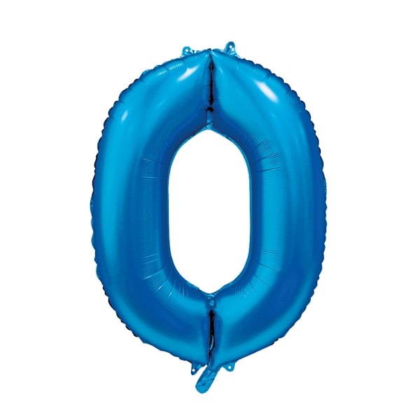 Ballong Siffra 0 Blå 86 cm Blå