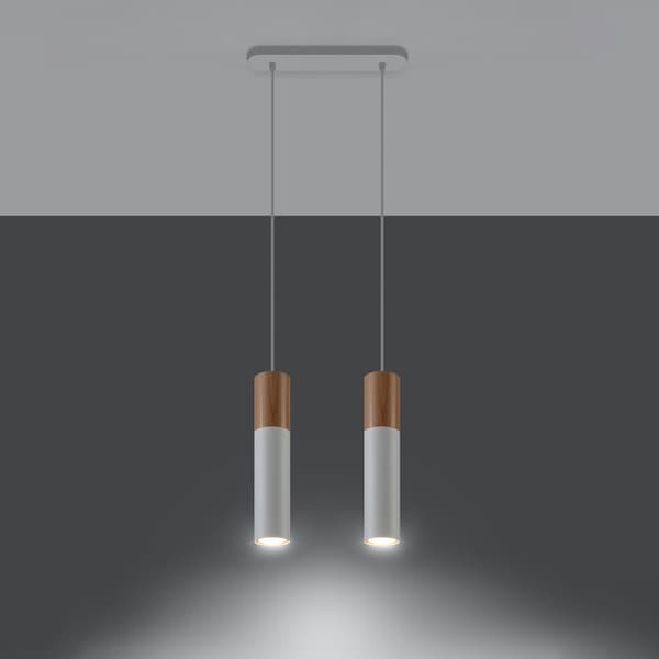 Pendel lampa PABLO 2 vit White