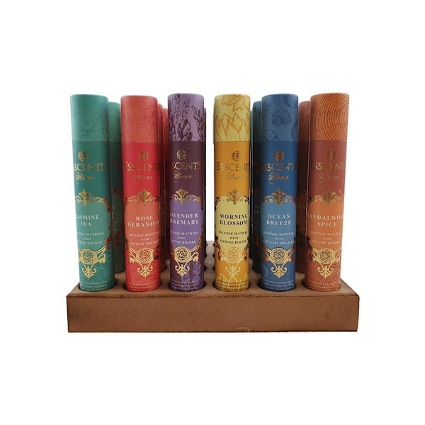Rökelse med hållare 30-pack olika dofter Purple Lavender Ros