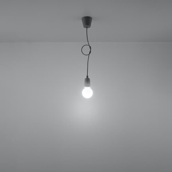 Pendel lampa DIEGO 1 grå Grey
