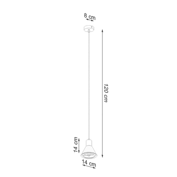 Pendel lampa TALEJA 1 vit [ES111] White