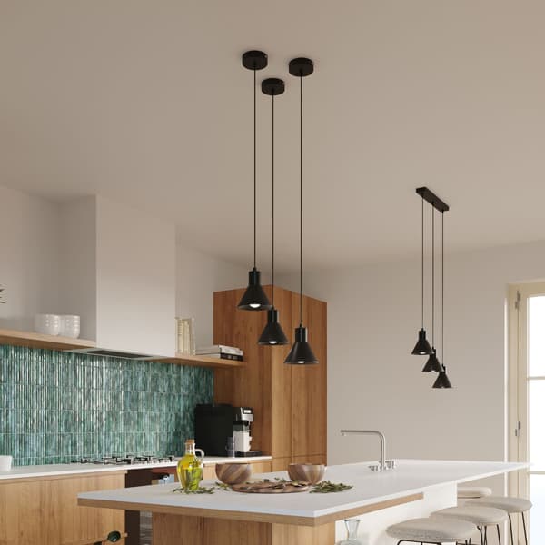 Pendel lampa TALEJA 3 svart [E27] Black