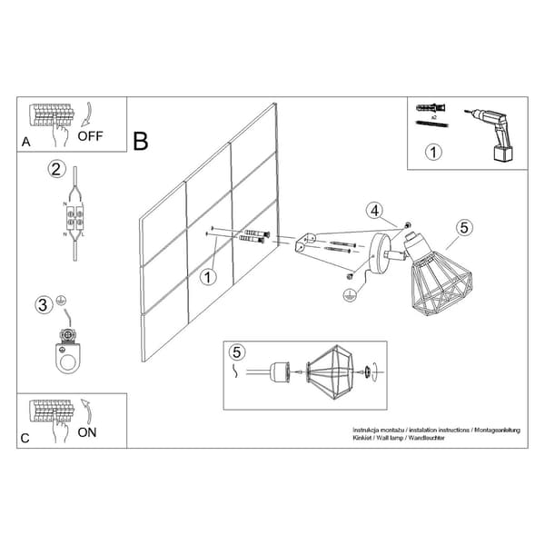 Vägglampa ARTEMIS 1 vit White