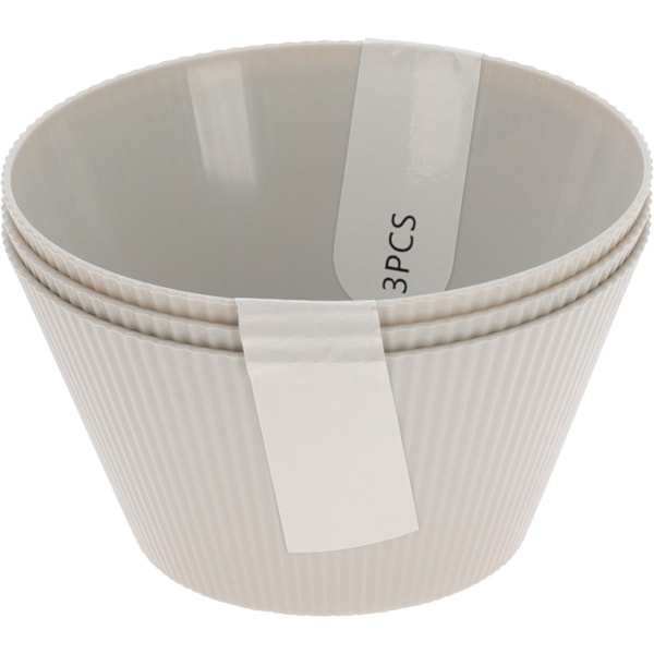 Skål Grå 3-pack Melamin grå