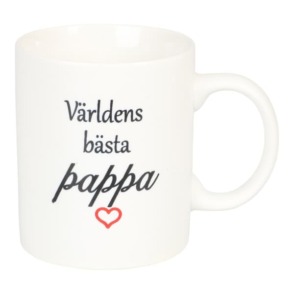 Mugg Världens bästa pappa Fars dag White