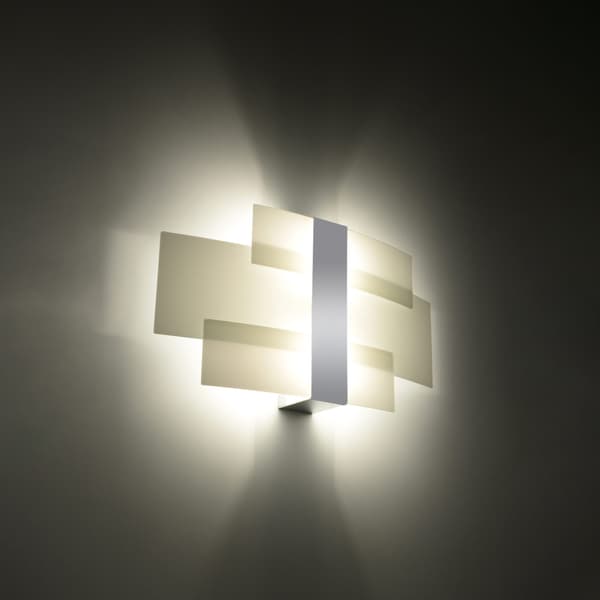 Vägglampa CELIA krom White