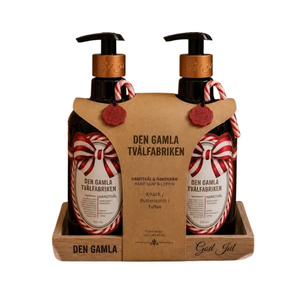 Presentset Tvål & Handkräm Jul Knäck/Mandel Brown