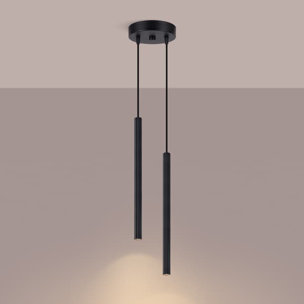 Pendellampa ARCHE 2P svart Black
