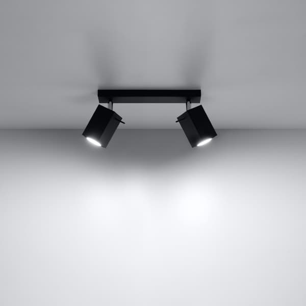 Taklampa MERIDA 2 svart Black