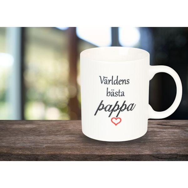 Mugg Världens bästa pappa Vit