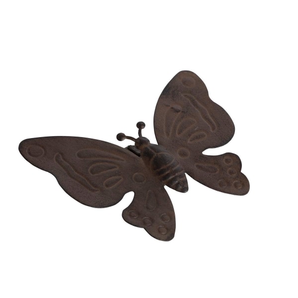 Butterfly Metal Magnet 11 cm Brown