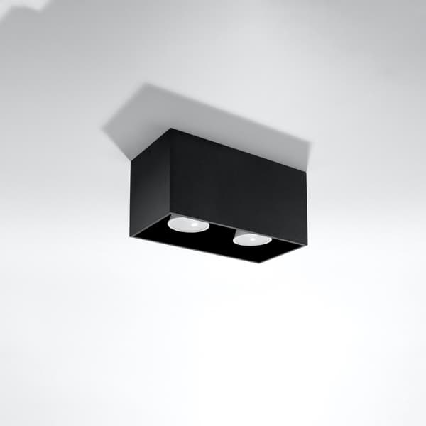 Taklampa QUAD svart Black