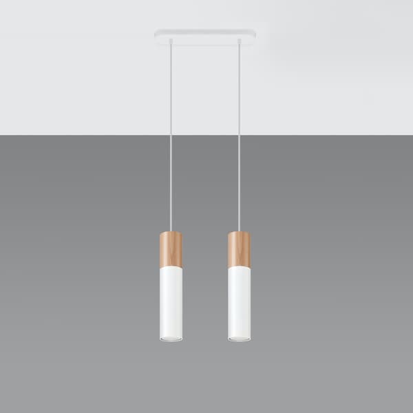 Pendel lampa PABLO 2 vit White