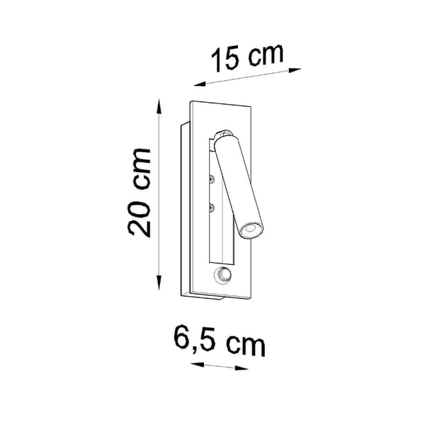 Vägglampa ENIF svart Black
