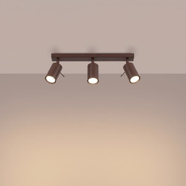 Taklampa RING 3L brun Brown