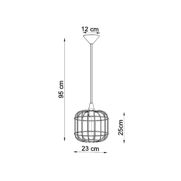 Pendel lampa CELTA svart Black