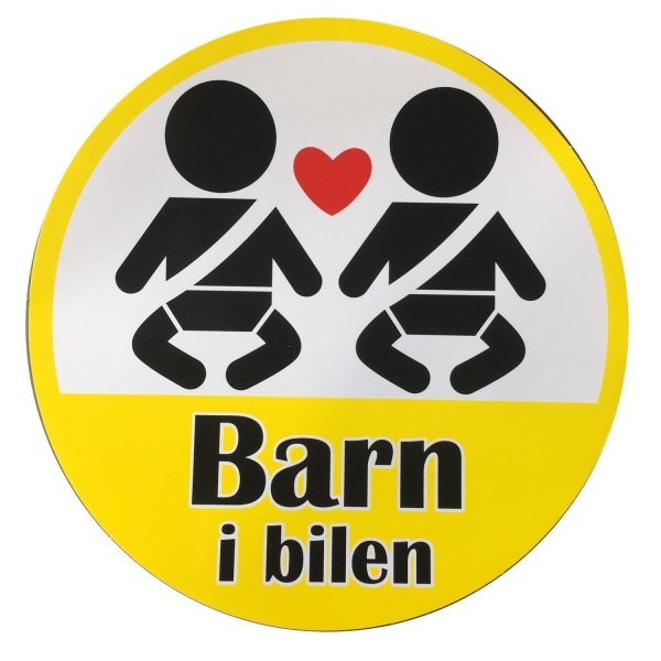 Stickers Barn i bilen 9,5cm Multicolor