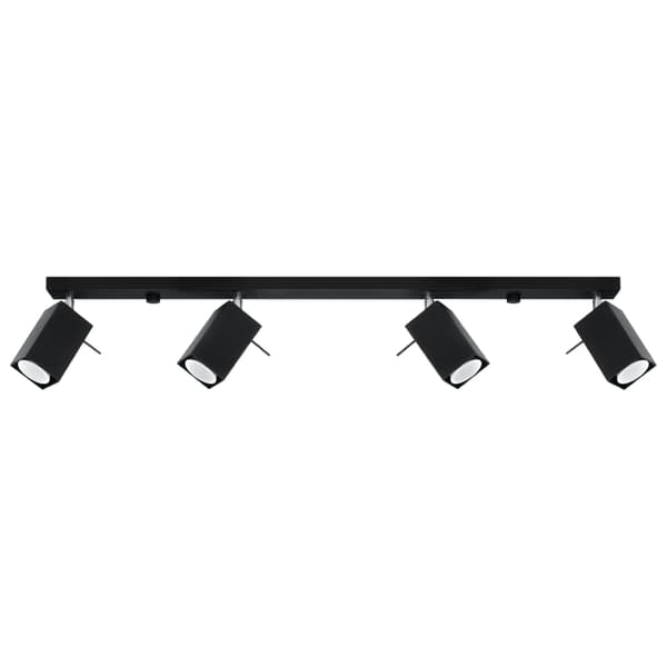 Taklampa MERIDA 4L svart Black