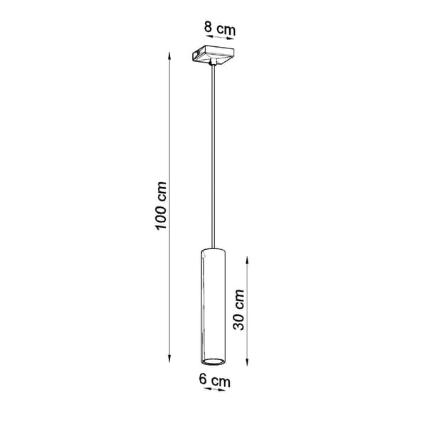 Pendel lampa LAGOS 1 vit White