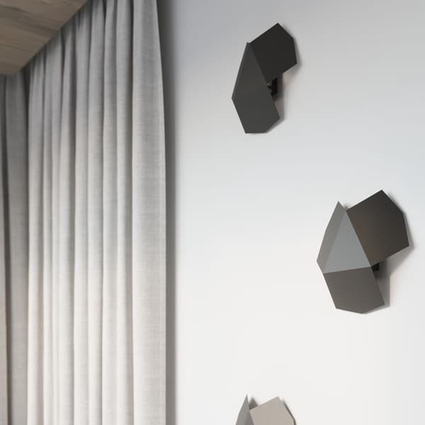Vägglampa TRE svart Black
