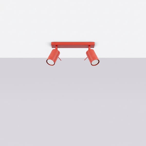 Taklampa RING 2 röd Red