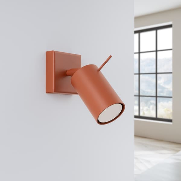 Vägglampa RING röd ochra Red