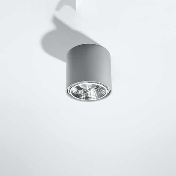 Taklampa TIUBE grå Grey
